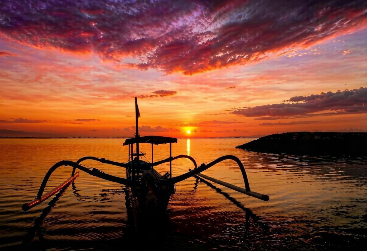 Рассвет на море