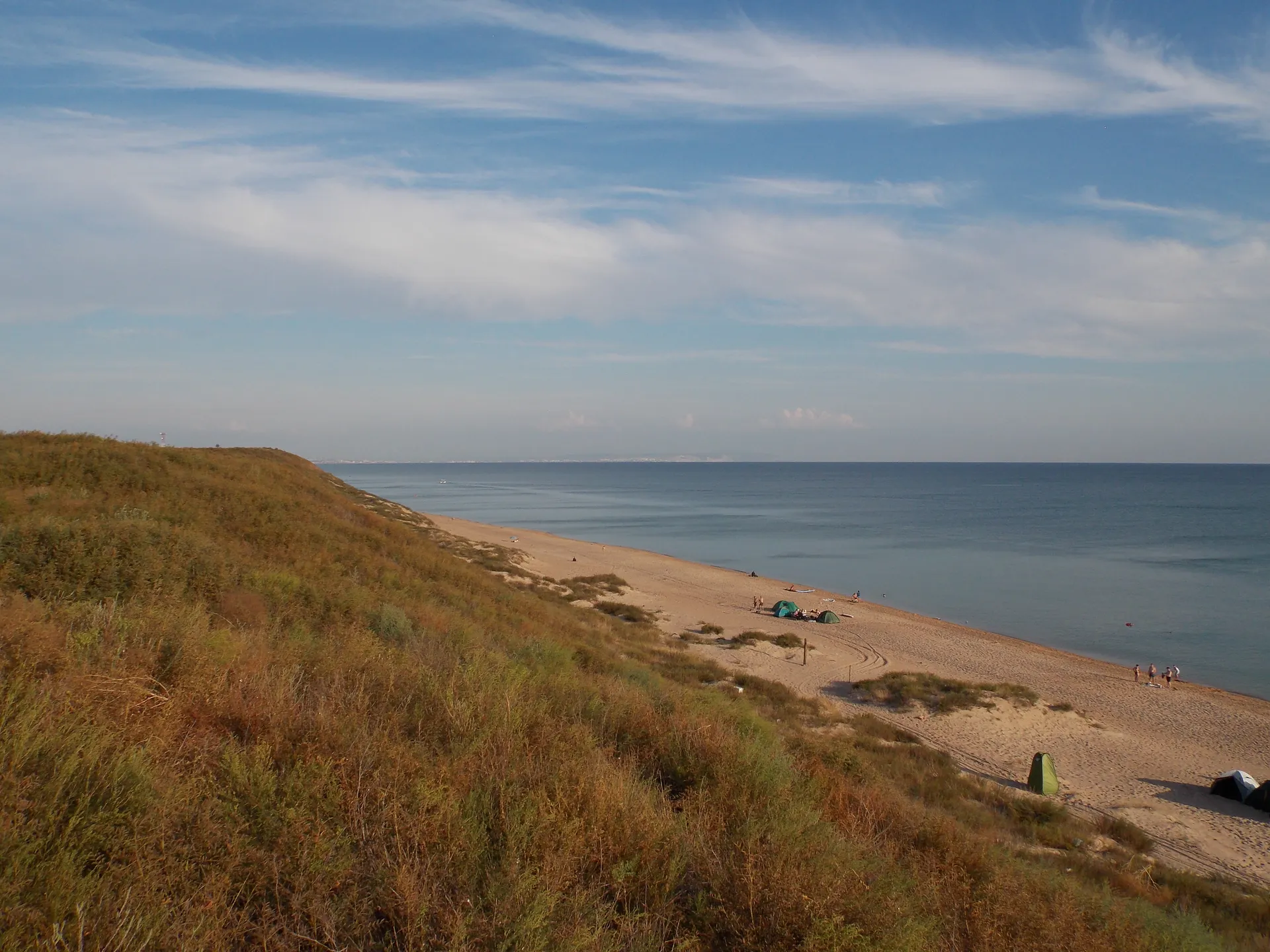 Бугазская коса, пляжи, море.